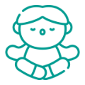 Icono de yoga niños